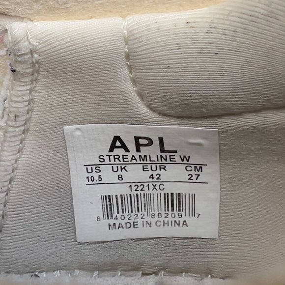 APL Women's Streamline Running Shoes Size 10.5 In Alabaster/Peacock /Multi - Picture 13 of 16